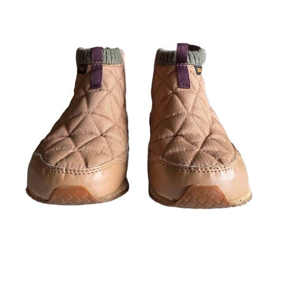 Teva Boots Womens US 5  Brown Quilted SlipOn Ankle‎ Outdoor Casual Gorpcore - Picture 4 of 12